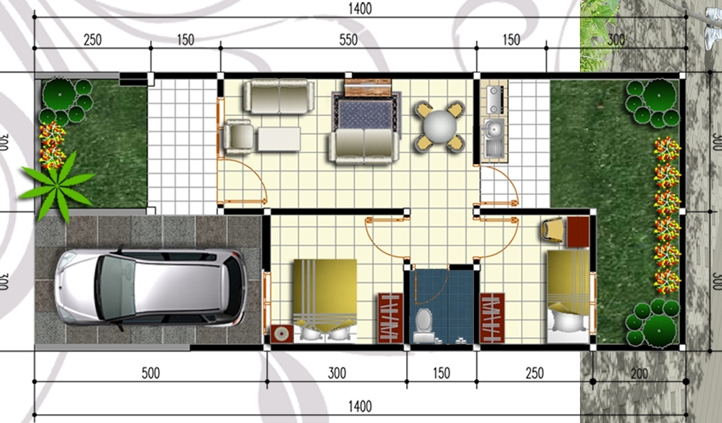 NEW DESAIN RUMAH BESERTA UKURANNYA 