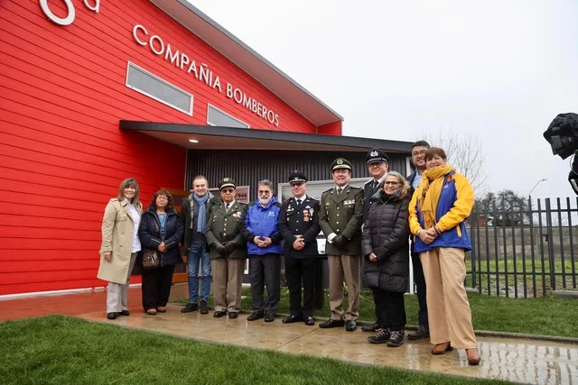 Inauguran el cuartel de la Sexta Compañía de Bomberos de Río Bueno
