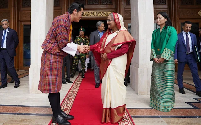 King Jigme Khesar Namgyel, Queen Jetsun Pema, Crown Prince Jigme Namgyel, Prince Ugyen and Princess Sonam Yangden