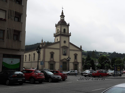 Iglesia de Ntra Sra de la Asunción y San Roque. Vegadeo. Grupo Ultramar Acuarelistas