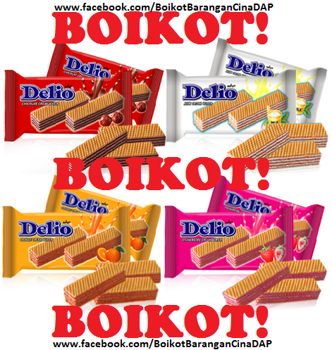 BLOG Boikot Barangan Cina Dap: DELIO WAFER! BOIKOT!