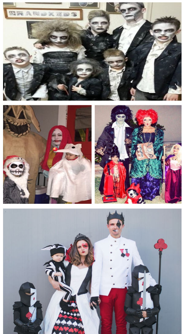50+ fun & creative themed Halloween costumes for the family #familyhalloweencostumes #halloweencostumes #familycostumes #halloween #growingajeweledrose