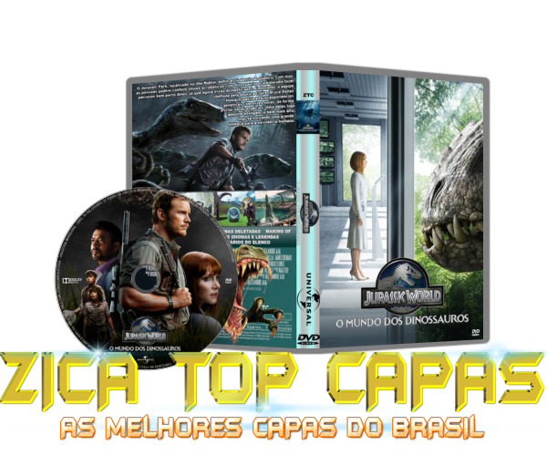 CAPA DO DVD - JURASSIC WORLD - O MUNDO DOS DINOSSAUROS - 2015