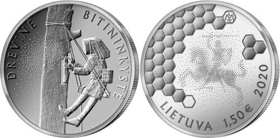 Lithuania 1.5 & 10 euro 2020 - Beekeeping