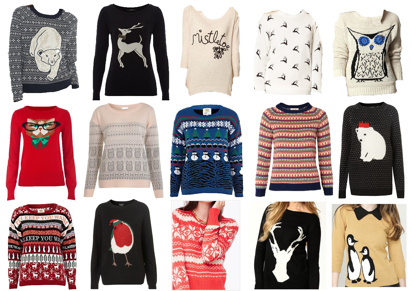 Ladies novelty christmas jumpers