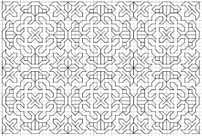 free blackwork motif fill pattern