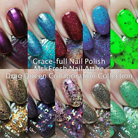 Grace-full Nail Polish and MckFresh Nail Attire Cayergory Is - Drag Queen Collaboration Collection