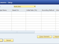  Budget Scenario Setting SAP Business One