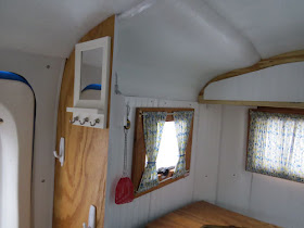 curtains in a fiberglass trailer