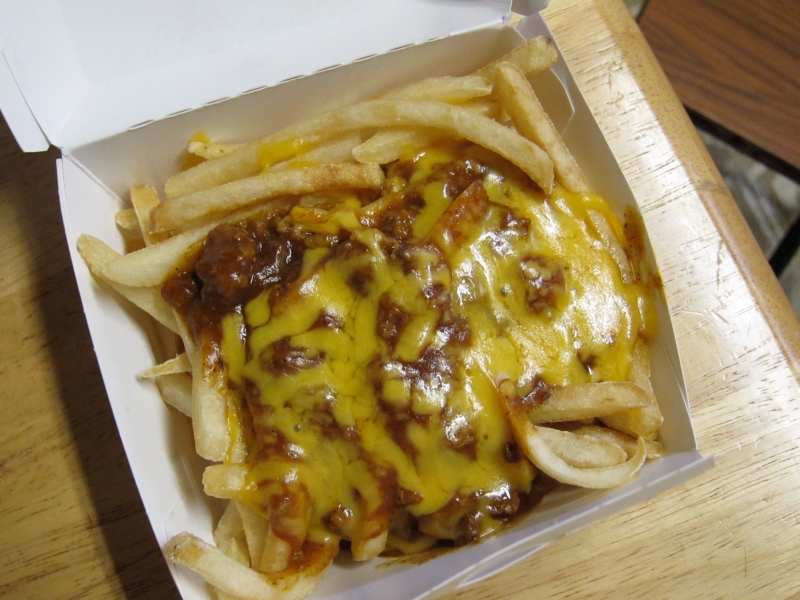 cheese fries kfc. their chili cheese fries