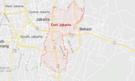  Peta Jakarta TIMUR Lengkap  Google Map 