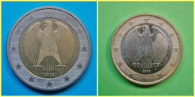 2 y 1 euro alemania