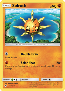 Solrock Burning Shadows Pokemon Card