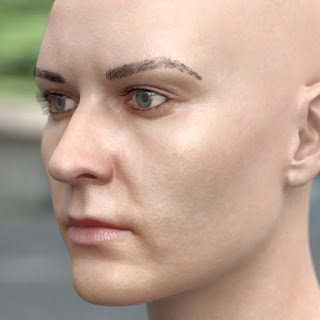 3d model of a woman head V3