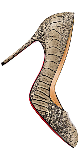 ♦Christian Louboutin Corneille ostrich leather pumps #shoes #christianlouboutin #louboutinworld #brilliantluxury