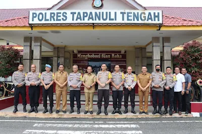 Kapolres Tapteng Sambut Kunjungan Silahturami Pj Bupati