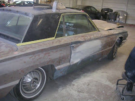 1964 Ford Thunderbird restored at Almost Everything Autobody