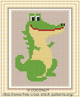 dinosaur cross stitch pattern for free