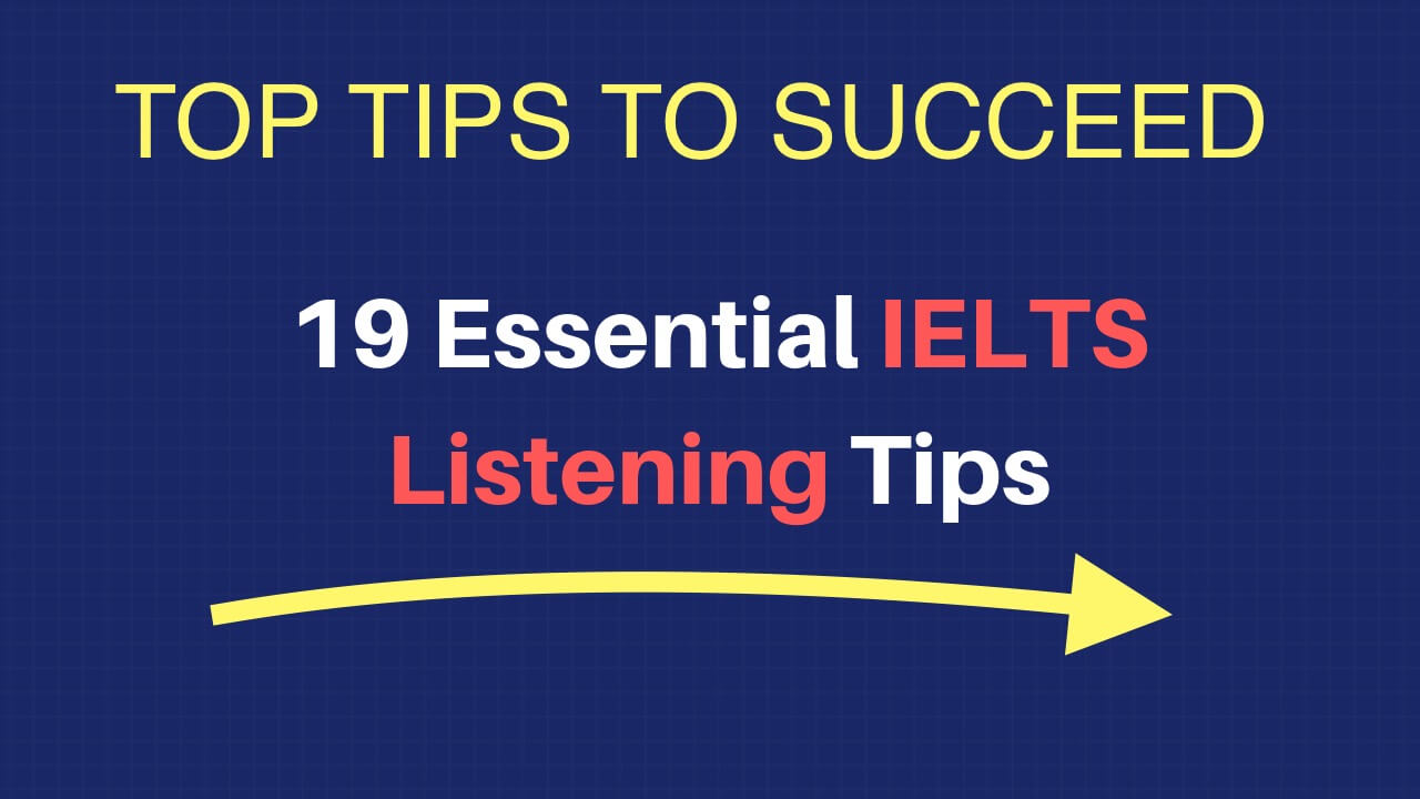 Top tip for the ielts listening test