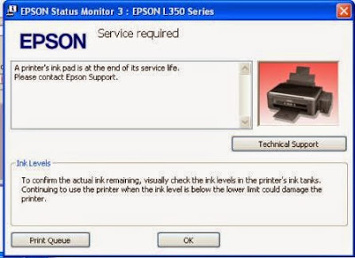 Reset Printer Epson L120 L630 (Error Blinking Led)