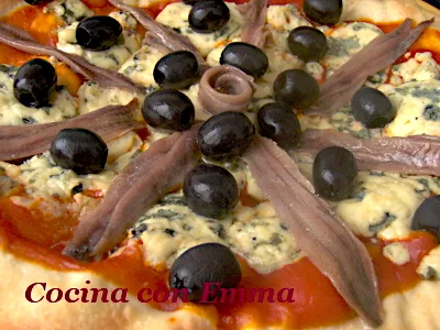 Pizza de roquefort con sabor a mar_1