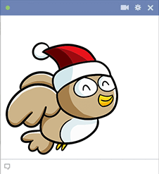 Christmas Bird Sticker