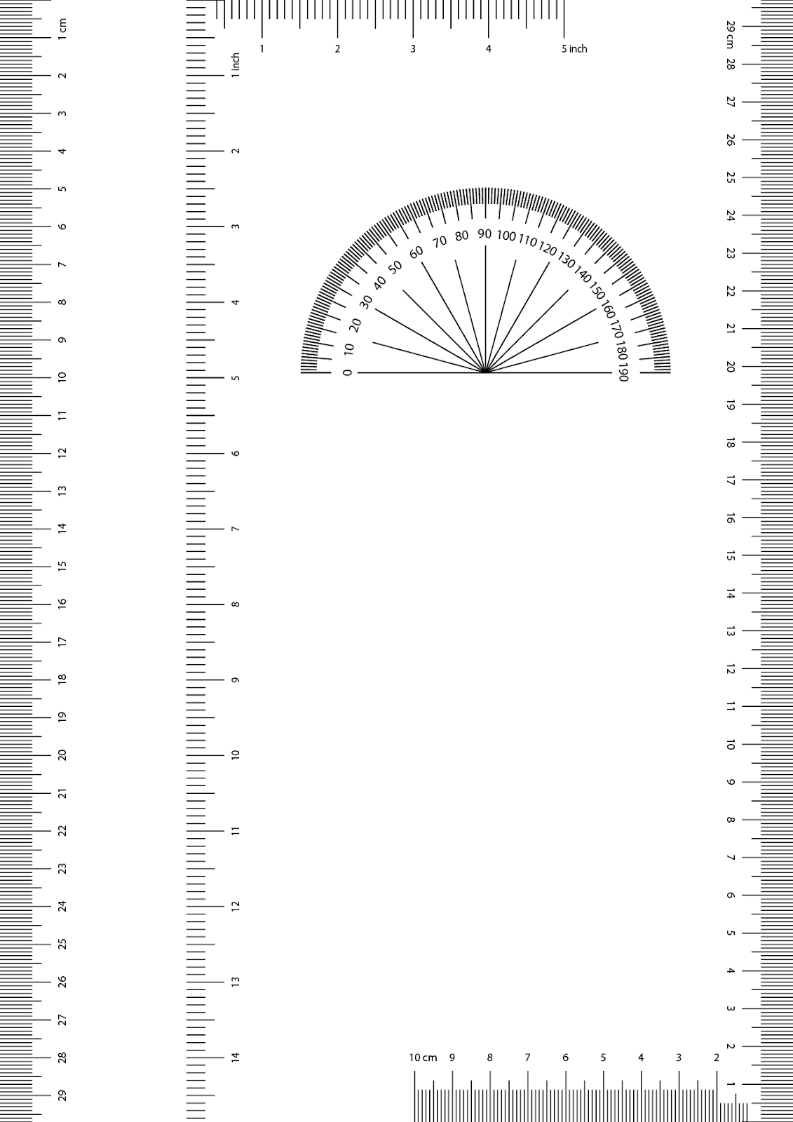 pow london new york a4 printable ruler