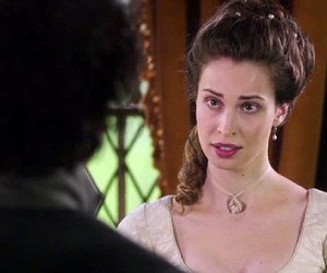 Elizabeth Poldark speaks to Ross Poldark in tense conversation at her wedding