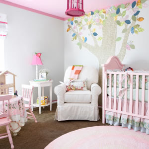 Decoração para quarto de bebe mulher