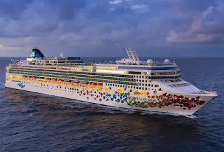 Norwegian Cruise Line's Norwegian Gem - Currently idle in Nassau, Bahamas Boston Bermuda cruises