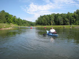 kayaks in Manistee River