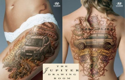 Hyundai Gets Creative With Sexy Tattoo