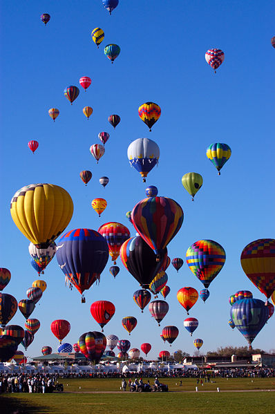 Albuquerque ballooning, hotair balloon