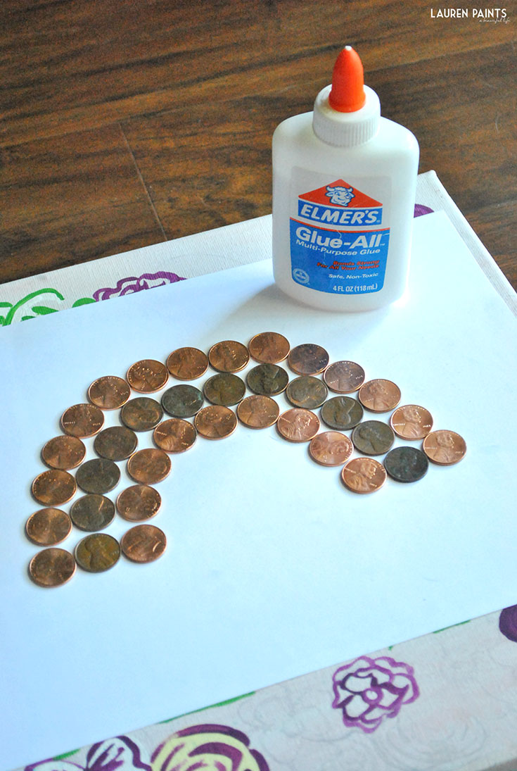 Lucky Penny Rainbow St. Patrick's Day DIY Project