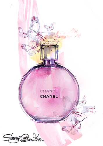 chanel chance perfume fashion illustration beata sapi inspiration blog post 