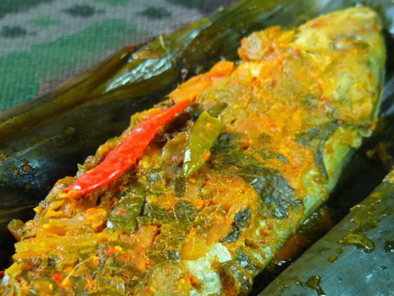 Fish in Banana Leaves Pepes Ikan Indonesian Original 