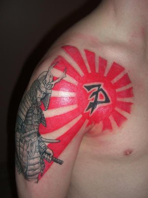 Japanese Shoulder Tattoos With Japanese Samurai Tattoo Designs Gallery 5