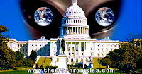 Illustration by www.theufochronicles.com depicting Congress' investigation uf UFOs