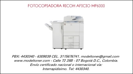 FOTOCOPIADORA RICOH AFICIO MP6000