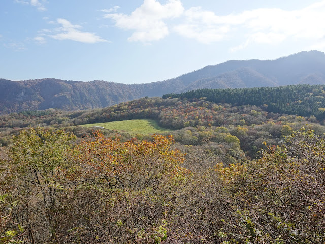 大山の香取の山道からの眺望