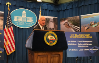 Gov. Jerry Brown Proposes Speeding Up Water And Flood-Protection Projects After The Winter's Big Storms 