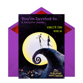 free nightmare before christmas invitation