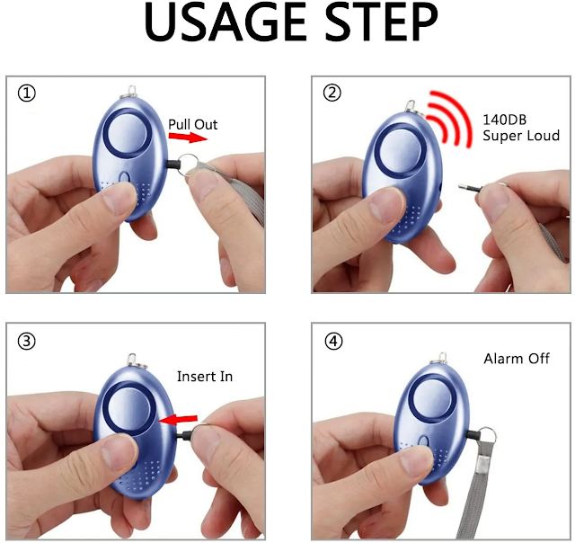 safety alarm keychain
