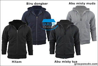 Jaket Sweater Sablon Satuan