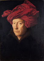 Portrait of a Man by Jan van Eyck, dedicated to be a self portrait of the artist, leading subject for Northern Renaissance