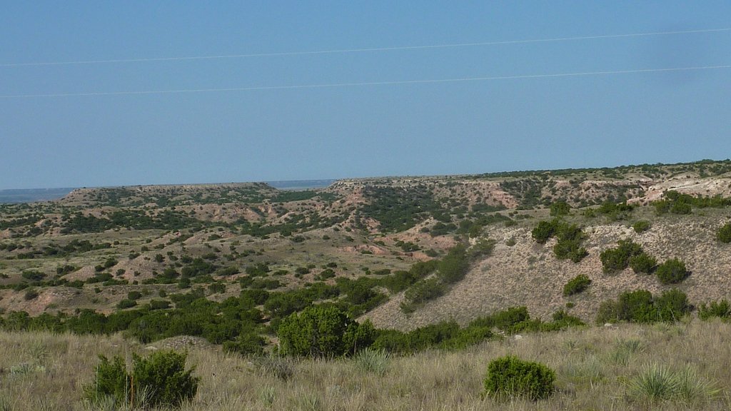 to form yet a larger canyon this is blanco canyon