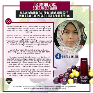 Testimoni Vivix Untuk Ibu Selepas Bersalin Dan Berpantang