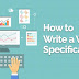 How to Write the Perfect Website Specification