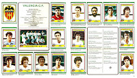 VALENCIA C. F. Temporada 1983-84. Álbum FUTBOL 84 Liga de 1ª y 2ª División. Editorial Panini. Escudo, BERMELL, RIBES, CASTELLANOS, ROBERTO, ARNESEN. SEMPERE, Equipo, CÉSAR, SUBIRATS, SAURA. TENDILLO, ARIAS, BOTUBOT, MORENO, PABLO, GÁLVEZ