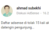  Pengalaman daftar AdSense hingga 15 kali baru diterima